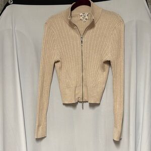 Hippie Rose Cream Ribbed Sweater